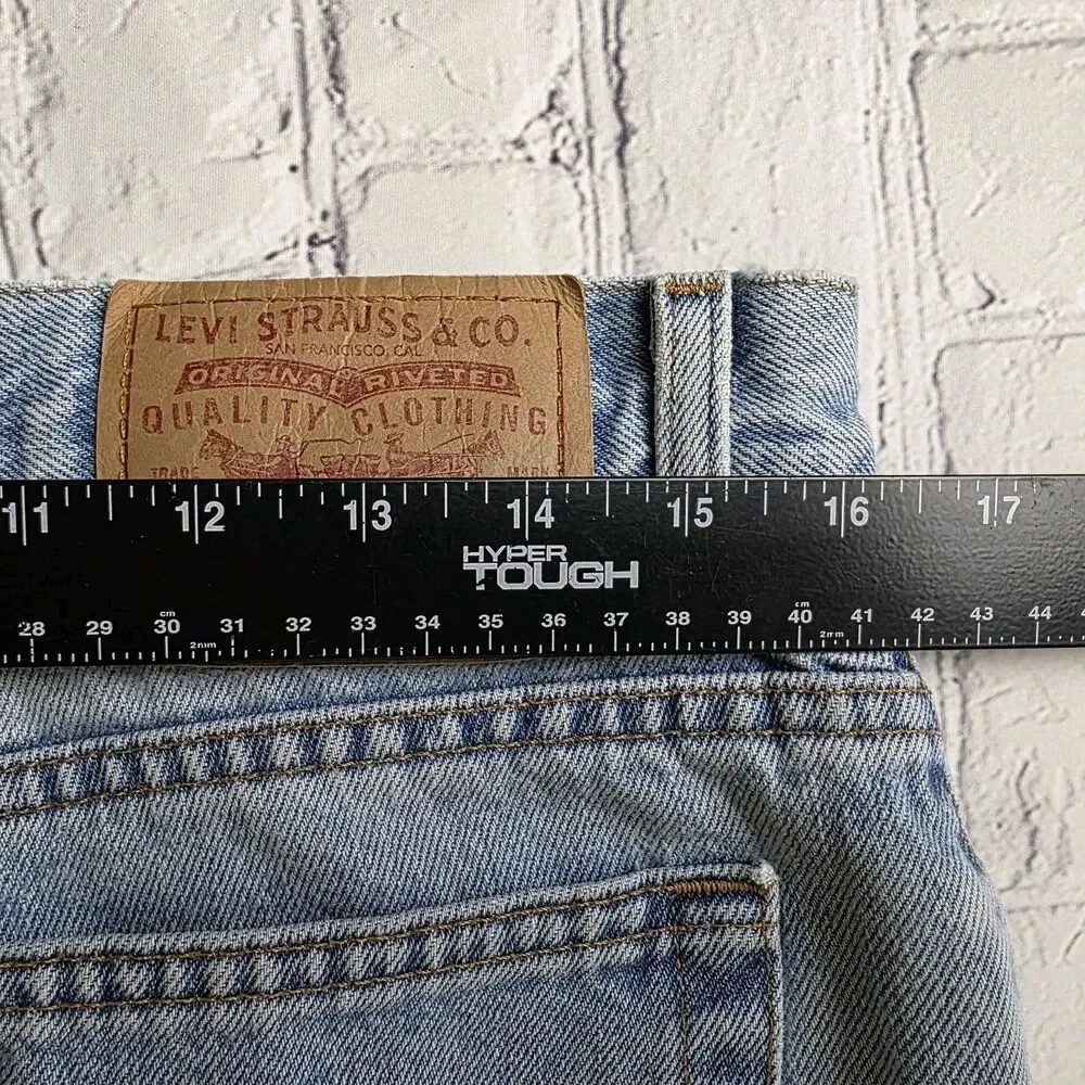 Vintage Levis 512 Men's 32x32 Blue Straight Leg Denim Jeans